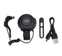 Alomejor Bicicleta Alarma de Manillar - Alerta de Seguridad para Ciclismo, de Alarma Muy Ruidoso para Mayor Protección (Negro) - Dispositivo Antirrobo para Bicicletas Urbanas y De Montaña