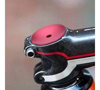 Alomejor Bicicleta Auricular Tapa de Aleación de Aluminio Bicicleta de Montaña Cubierta del Tazón Superior Equipo Fijo Plegado Piezas de la Bicicleta para 28.6mm Tenedor Tubo Cubierta Espaciador(Red)