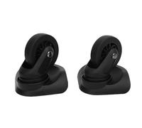 Alomejor Bicicletas de Equipaje de Equipaje Universal Estables y Tranquilos para una Fácil Instalación para Viajeros ABS Black Set de 2 de 2