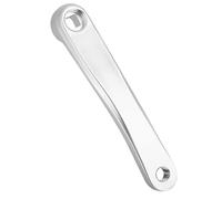 Alomejor Biela Izquierda para Bicicleta de Montaña y Carretera - Manivela de Pedal con Agujero Cuadrado, Compatible con de Transmisión Estándar, Color Plata, Repuesto Duradero para Cambio