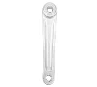 Alomejor Bike Crank Arm 170mm Aleación De Aluminio Bicicleta Mano Izquierda Manivela Conjunto De Cadena para Road Mountain Bicycle(Square Hole-Plata)