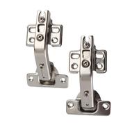 Alomejor Bisagra Especial de 135 Grados, Bisagras de Puerta Plegables Duraderas para Gabinetes, Ideal para Uso en Cocina y Baño, Paquete de 2, Acero Laminado en Frío