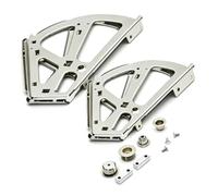 Alomejor Bisagras para Gabinete de Zapatos de Acero Inoxidable, Accesorios Duraderos para Organización de Entrada de Diseño que Ahorra Espacio, 2 Unidades (SILVER)