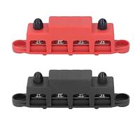 Alomejor Bloque de Distribución de EnergíA, Bloque de Terminales de Barra Colectora de 48 V 250 A con Perno M8 para Aplicaciones de Automoción, Vehículos Recreativos y Barcos