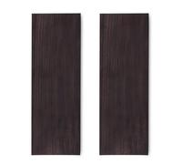 Alomejor Bloque de Madera de ébano, 12x4x2,5 Cm, 2 Piezas de Madera de ébano Negro para Placa de grip de Instrumento Musical
