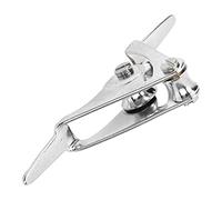 Alomejor Bloque de polea doble, punta de guía de carrete de pesca de acero inoxidable con polea resbaladiza y diseño desmontable para caña de tracción, caña de anclaje, caña de barco, caña de hierro