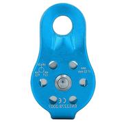 Alomejor Bloque Giratorio de la Rueda de la aleaci¨®n de Aluminio de la polea de Escalada 26KN para el Rescate Que Sube de la Cuerda de 12m m(Blue)