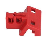Alomejor Bloqueo de Disyuntor Bipolar Ignífugo Herramienta de Etiquetado Aislada Compacta para Aplicaciones de Bloqueo Eléctrico Nylon Reforzado 60x48x30 Mm
