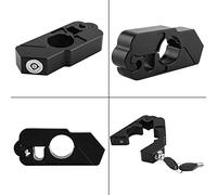 Alomejor Bloqueo de Freno de Motocicleta, Bloqueo Universal de Manillar de Aleación de Aluminio CNC, Freno Delantero Seguro y Embrague para la Mayoría de Motocicletas (BLACK)