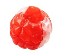 Alomejor Bola Inflable de la Burbuja del Cuerpo del PVC de la Bola del Golpe para la Diversión Al Aire Libre 90x80cm para la Reunión Familiar (rojo transparente)