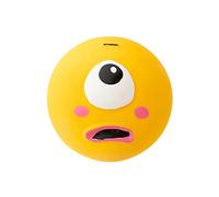 Alomejor Bolas Interactivas con Sonido para Buscar, Pelota de Juguete Chirriante de Látex para Perros, Juego Suave para Cachorros, 5,5x5,5x4cm (Yellow)