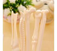 Alomejor Bolígrafo con Forma de Hueso Exquisita Escritura Suavizante Duradero para Regalo de Cumpleaños para Niños 5 Bolígrafos con Forma de Hueso