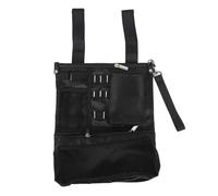 Alomejor Bolsa de Accesorios Deportivos, Tela Oxford Premium con 2 Compartimentos para 10-15 Pelotas 3-5 Herramientas Divot 10 Tees 3, Bolsa de Almacenamiento Portátil para Mochila de (Black)