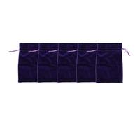 Alomejor Bolsa de Almacenamiento de Terciopelo Multifuncional con Cierre de Cordón Seguro 5 Piezas para Artículos Preciosos (PURPLE)
