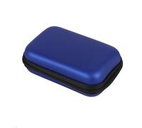 Alomejor Bolsa de Almacenamiento Digital Estuche Portátil Impermeable a Prueba de Golpes a Prueba de Polvo para Cable USB Auriculares Cable de Datos Oficina de Viaje Negro (Azul Oscuro)