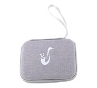 Alomejor Bolsa de Almacenamiento para Estuche de Caña, Clarinete EVA Impermeable y Soporte para Caña de Saxofón para Capacidad de 15 Piezas, Perfecto para Jugadores de Alto y Tenor (GREY)