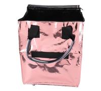 Alomejor Bolsa de Compras Plegable Portátil con Ruedas, Bolsa de Supermercado con Carrito Plegable Impermeable de Gran Capacidad para una Experiencia de Compra Cómoda (Oro Rosa)