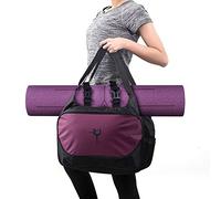 Alomejor - Bolsa de esterilla de yoga, soporte impermeable de gran capacidad con correa ajustable para el almacenamiento de accesorios de yoga, deportes y fitness (PURPLE)