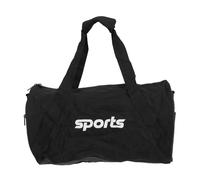 Alomejor Bolsa de Gimnasio Deportiva con Cilindro Negro, Bolsa de Viaje Duradera para Viajes de Negocios y Entrenamientos, Tela Oxford de 18,11x9,84x9,84 Pulgadas