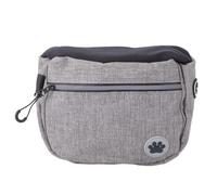 Alomejor Bolsa de Golosinas para Perros, Bolsa de Entrenamiento Portátil para Mascotas de Gran Capacidad con Bolsillos de Doble Capa para Caminar, Senderismo y Actividades Al Aire (Grey)