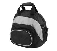 Alomejor Bolsa de Mochila de Casco de Tela Oxford de Alta Densidad para Motociclistas Universales, Diseño Simple para Diferentes Ocasiones (Gris Negro)