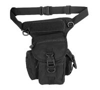 Alomejor Bolsa de Pierna de la Pierna la Bolsa para Hombres, Pollito Montaña Motocicletas para Acampar, Cremalleras Metal Negras