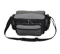 Alomejor Bolsa de Señuelos de Pesca Bolsa de Almacenamiento 600D Cinturón de Tela Oxford Ajuste de Soporte de Pesca Ligera con Cremallera de Dos Vías para Accesorios de