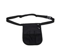 Alomejor Bolsa de Tijeras de Peluquería Diseño Ergonómico Bolsa de Cintura Manos Libres para Peluquería Tela Oxford 600D Negro