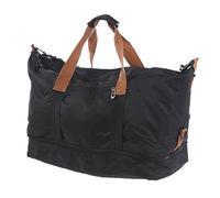 Alomejor Bolsa de viaje compacta para llevar al hombro, apta para aeronaves, para hombres y mujeres, fitness, tenis, tela Oxford de 416 g, Black, Informal