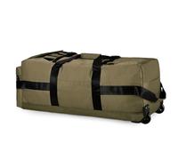 Alomejor Bolsa de Viaje Grande Plegable Bolsa de Transporte Plegable con Ruedas de Viaje Suave y Compacta para con Ruedas Giratorias Silenciosas para Vacaciones Familiares Negro/Caqui/Verde Militar