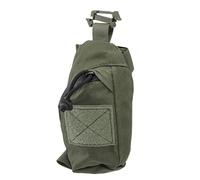 Alomejor Bolsa para Cinturón, Correa para Mochila, Bolsa de Hombro de Nailon de Lona, diseño de Doble Capa con Bolsillo de Malla para Teléfono Celular, Bolígrafo, Llavero, Senderismo, (DE Verde)
