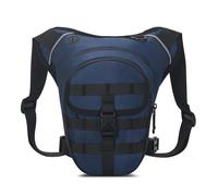 Alomejor Bolsa para Muslo, Correa Ajustable para Cintura y Pierna, 35-47 Pulgadas, Multifuncional, Impermeable, para Exteriores, con Correas MOLLE, para Montar, Senderismo, Despla (Blue)