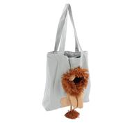 Alomejor Bolsa para Perros, Bandolera con Forma de León con Diseño Transpirable y Correas Anchas para Gatos Pequeños de Menos de 6 Libras de Viaje (B)