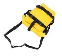 Alomejor Bolsa para Sillín de Motocicleta, Resistente Al Agua, Gran Capacidad, Antideslizante, Marco Lateral de PVC, Barra de Protección, Bolsa para Montar con Correas de Hebilla de 4 (Yellow)