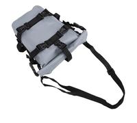 Alomejor Bolsa para Sillín de Motocicleta, Resistente Al Agua, Gran Capacidad, Antideslizante, Marco Lateral de PVC, Barra de Protección, Bolsa para Montar con Correas de Hebilla de 4 (Gray)