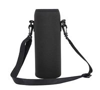 Alomejor Bolsa Portabotellas de Agua con Correa para el Hombro Bolsa de Vaso de Neopreno para Exteriores para Botellas de Vidrio de Acero Inoxidable (Negro)
