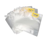 Alomejor Bolsas de Almacenamiento de Grano de 10 Piezas, Recipientes de Cereales de PET PET con Tapa de Boquilla de Arroz Organización de Cocina de Azúcar (1.5L)