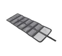 Alomejor Bolsas de Almacenamiento de Señuelos de Pesca de PVC Transparente, Organizador Multibolsillo Impermeable para Entusiastas de la Pesca (Black)