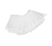 Alomejor Bolsas de Medios Filtrantes de Malla Fina para Acuario, Duraderas y Reutilizables para Mejorar el Entorno Acuático para Peces y Mascotas, Nailon, 10 Unidades, Color Blanco