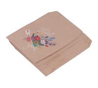 Alomejor Bolsas de Regalo de Papel Kraft Patrón de Dibujos Animados Festivo para Fiesta Paquete de 48 Bolsas de Papel Pequeñas 4 Hojas de Pegatinas (Estilo ramo)