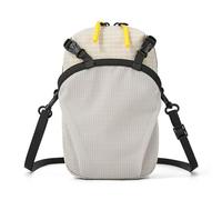 Alomejor Bolso Bandolera, Bolso de Hombro de Nailon Ligero de Gran Capacidad de 1,2 L con Correa Ajustable, para Desplazamientos, Senderismo, Acampada y Viajes (gris claro)