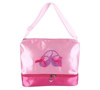 Alomejor Bolso de Ballet para Niñas, Bolso de Lona de Baile de Gran Capacidad, Equipado con Correa de Hombro Ajustable para Niños