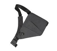 Alomejor Bolso de Hombro Multifuncional Bolso de Pecho para Hombres/Mujeres Diseño Liviano para Salidas de Viaje, Negro/Gris (Bien)