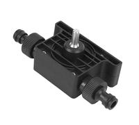 Alomejor Bomba de Taladro Eléctrica Portátil, Bomba de Agua y Aceite Compacta para Uso Doméstico, Plástico de Ingeniería Negro, 106x37x64mm (de aceite negro)