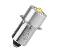 Alomejor Bombilla de Repuesto para Linterna LED, Alto Brillo, Larga Vida útil, Fácil Instalación para Luz de Trabajo de Emergencia, 1 Unidad, P13.5S, 3W (Blanco frío)