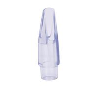 Alomejor Boquilla de Saxofón Alto, Boquilla de Saxo ABS con Diseño Transparente, Acabado de Alto Brillo, Curva de Cara Estándar, Incluye Paño de Limpieza, Varilla, Almohadillas