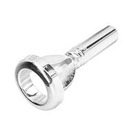 Alomejor Boquilla de Trompeta, Entrenador de Cobre Plateado con Superficie Pulida para Instrumentistas de Latón Intermedios y Avanzados
