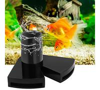 Alomejor Boquilla Doble de Pico de Pato, Tubo de Flujo Giratorio, Salida de Agua para Acuario, Ligera, Duradera, Rotación de 360 Grados para Pecera y Bomba de Circulación de Acuario