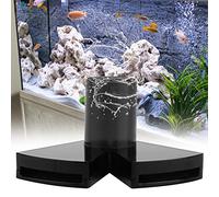 Alomejor Boquilla Doble de Pico de Pato, Tubo de Flujo Giratorio, Salida de Agua para Acuario, Ligera, Duradera, Rotación de 360 Grados para Pecera y Bomba de Circulación de Acuario