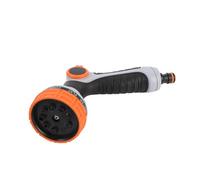 Alomejor Boquilla para Manguera de Jardín con de Goma, 9 Opciones de Riego, Fácil Agarre para Riego Resistente, Ducha de Mascotas